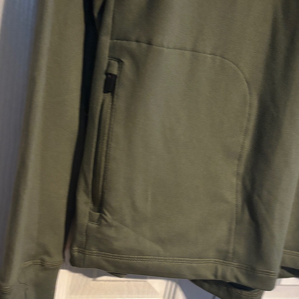 Feat long sleeve olive green unisex quarter zip size small NWOT - Picture 6 of 9